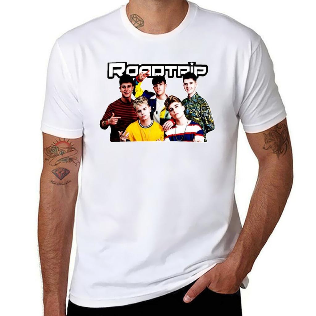 Roadtrip T-Shirt Klassisches Rundhals-Baumwoll-T-Shirt