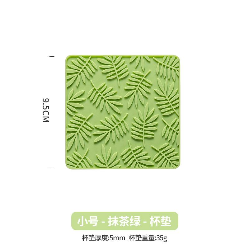 Nordic Leaves Coasters Silicone Insulation Coasters Pot Mats Thick New Dining Table Heat-proof Bowl Mats Plate Mats