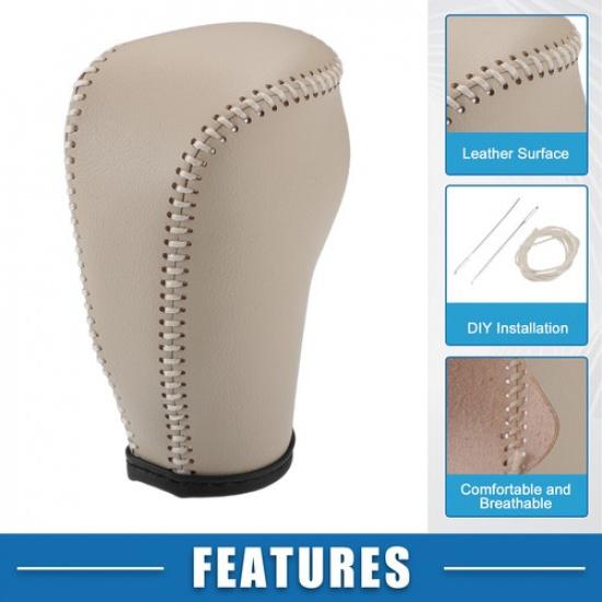 Nissan Murano Automatic Transmission Lever Gear Shift Knob Cover Beige Leather Pack of 1 | 3 Months