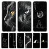 Case For Samsung A56 A36 A26 A16 A14 A12 A22 A32 5G A34 A42 A52 A54 A50 A70 A40 A20E A20S A04S A06 Cover Cat Line Black Cats