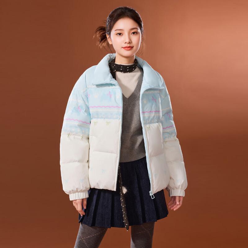 IEF Women's Korean Style Short Down Jacket