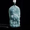 Authentic A-Grade Blue Jade Qilin Pendant for Men & Women