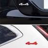 1Pcs Car 3D Metal Stickers 4WD 4X4 Decals for Nissan Juke X-trail Qashqai Opel Astra H G Insignia Kia RIO Ceed Sorento Sportage