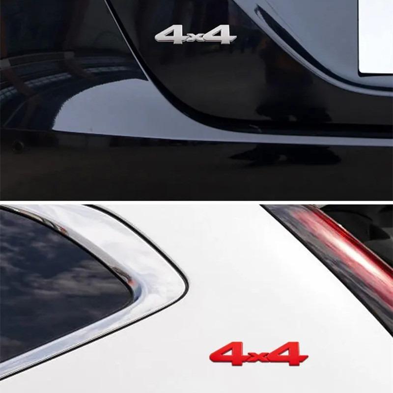 1Pcs Car 3D Metal Stickers 4WD 4X4 Decals for Nissan Juke X-trail Qashqai Opel Astra H G Insignia Kia RIO Ceed Sorento Sportage