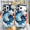 Phone Case: 2D Flat Design Suitable for iPhone 18 17 16 15 14 13 Pro Protective Case, Starry Sky Meteor, Perfect Christmas and Halloween Holiday Gift