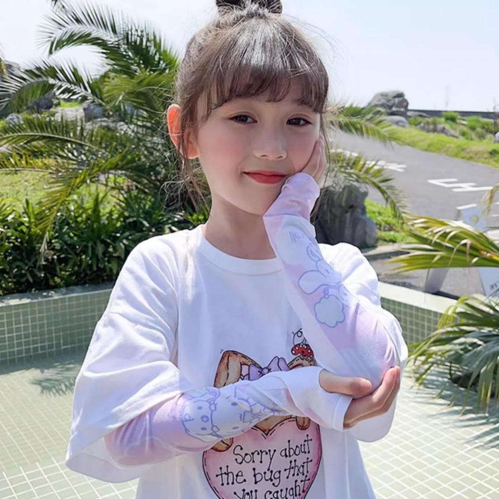 Newcomer Exclusive: Kids' Ice Silk Sun Protection Sleeves for Summer