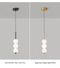 Bauhaus-Style Copper Gourd Chandelier for Living Rooms and Bedrooms