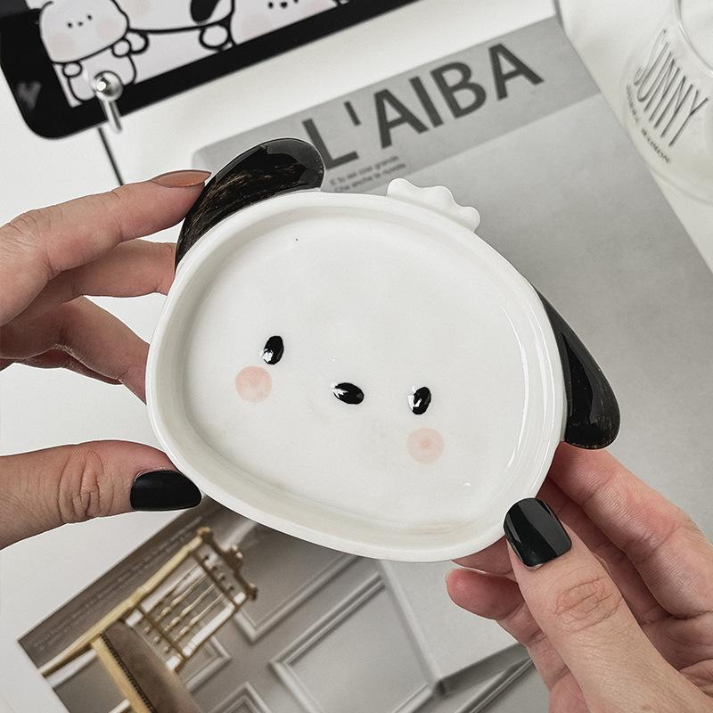 Ins Cute Dipping Dish Ceramic Tableware Small Dish Cute Household Seasoning Dish Sauce Oil Dish Vinegar Dish