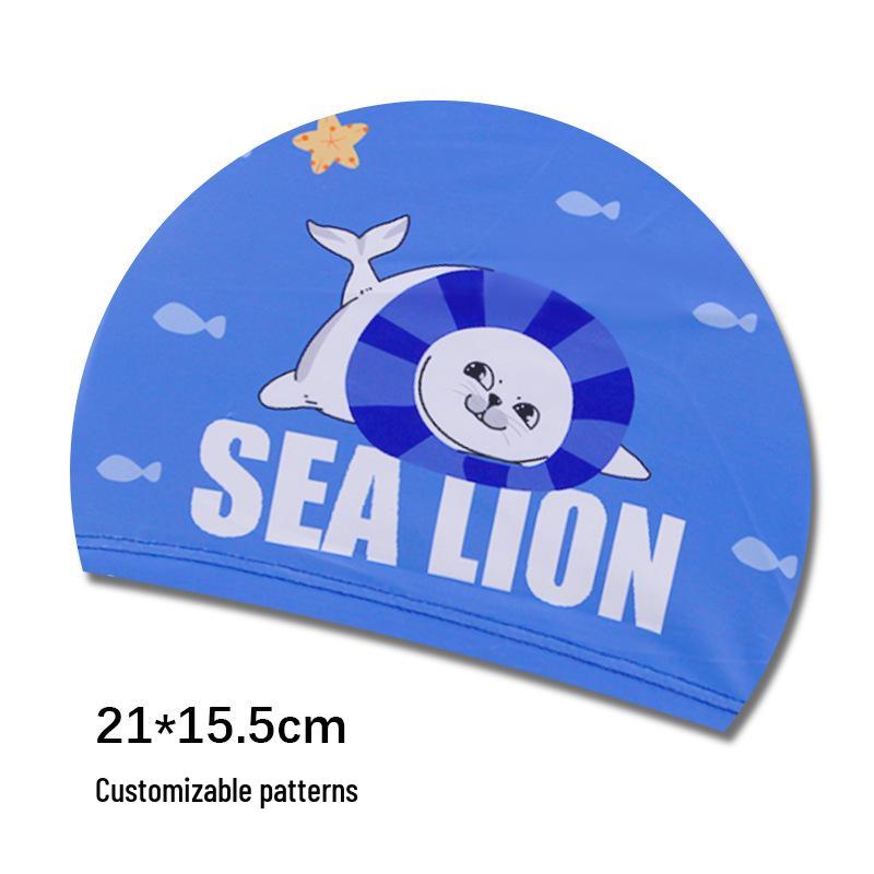 Söta tecknade badmössor för barn med öronproppar - Lös passform för pojkar och flickor
