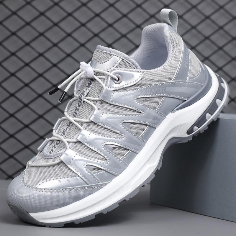 Men's shoes new autumn breathable mesh casual sports shoes men's non-slip and wear-resistant thick-soled travel hiking shoes