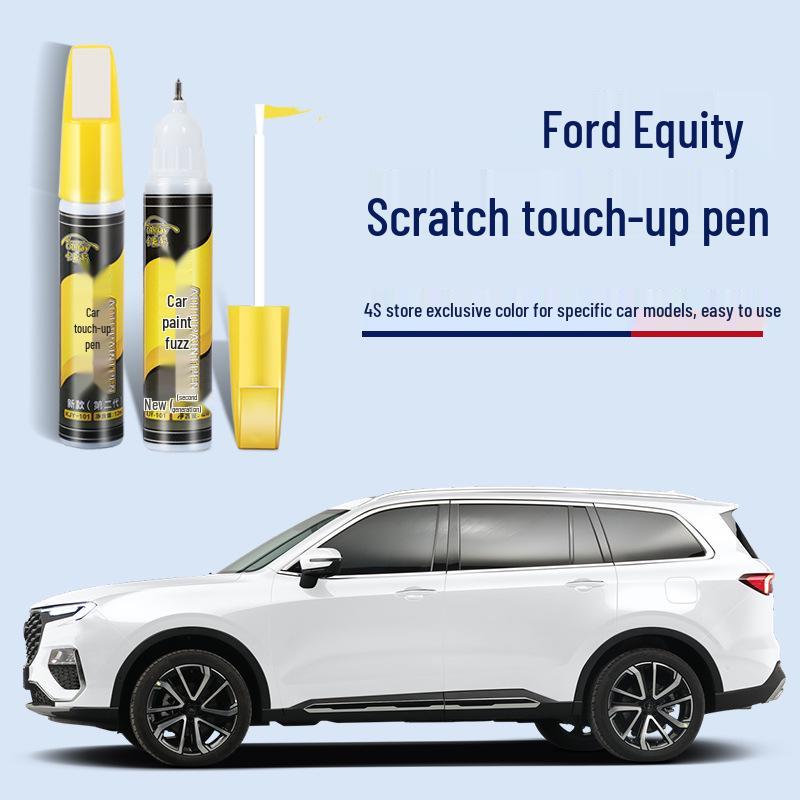 Touch-Up Paint Pen for Ford: Silver, Black, White, Salt Lake Gray - Scratch Repair for Territory, Equator, Explorer.