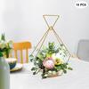 10Pcs Gold Vases Centerpieces, Geometric Centerpiece Wedding Elegant Trumpet Metal Flower Stand for Weddings Party Table Decor