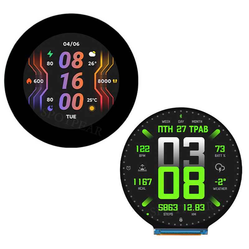 ESP32-S3 Dev Board with 2.8" Round LCD Touchscreen, Sensor, SD, and MP3 Audio