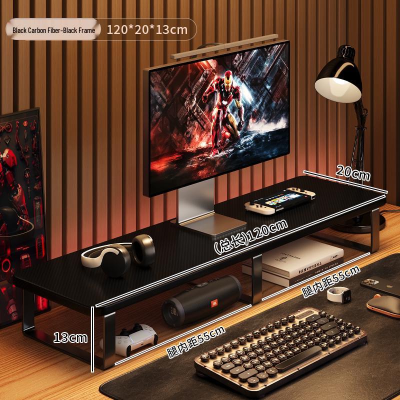 Gaming Desktop & Monitor Stand with Storage