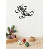 Modern Metal Wall Art Bless This Home Farmhouse Decor Waterproof Rust Resistant Sign for Living Room Bedroom Bathroom Kitchen Housewarming Gift