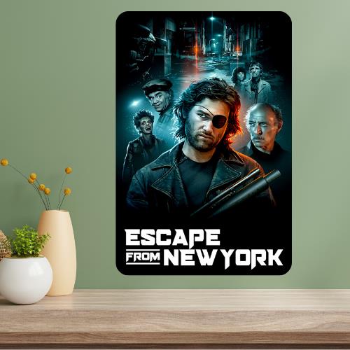 Escape from New York Classic Movie Metal Poster Sign 20x30cm(7.8x11.8inch)
