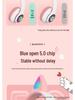 N28 Bluetooth Cat Ear Headphones for Girls - Pink, Luminous, Wireless, Colorful Lights