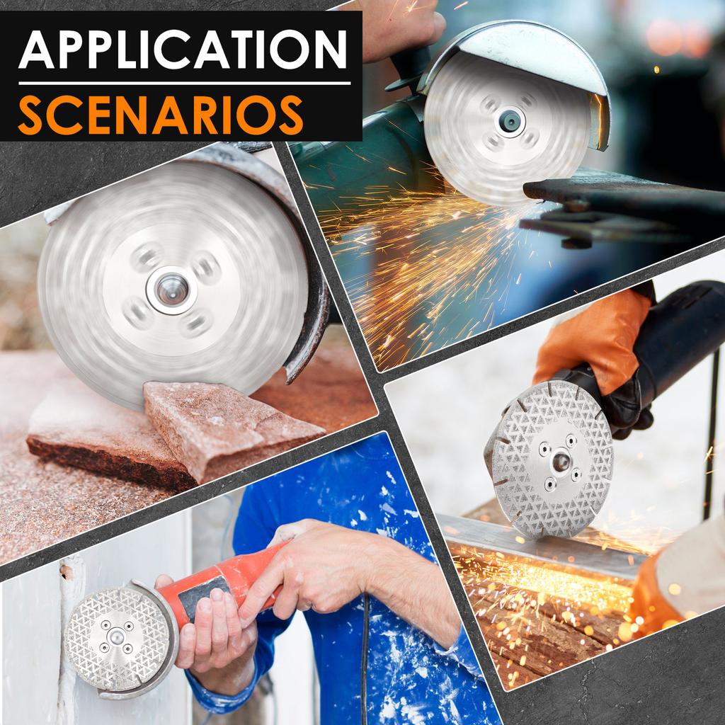 4.5/5 Inch Diamond Angle Grinding Wheel Impact Resistance Double Sided Grinding Wheel Grinder Cutting Wheels for Cement Rebar