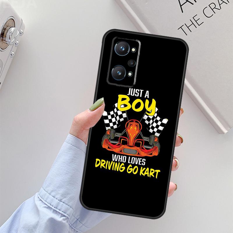 Boy Racer Car For Realme C67 C61 C75 C55 C53 C51 C21Y C25S GT 6 6T 5 GT7 Pro 10 11 12 13 14 Pro Plus Case