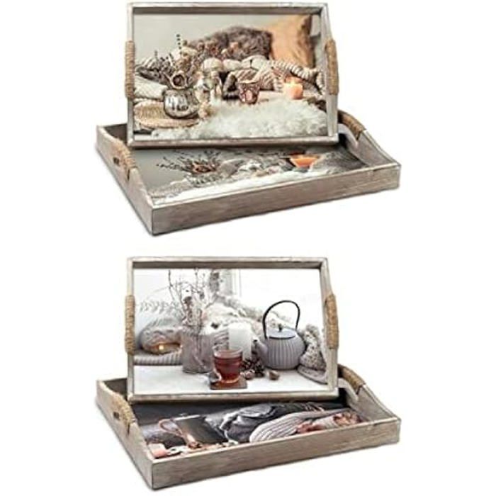 Jeu De Plateaux - DKD HOME DECOR - Multicolore - Bois MDF - 63 X 42 X 43 Cm