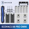 For Ecovacs X8 PRO OMNI / X8 AUTO / DEX56 Robot Vacuum Cleaner Accessories Main Side Brush Mop Cloth HEPA Filter Dust Bag Parts
