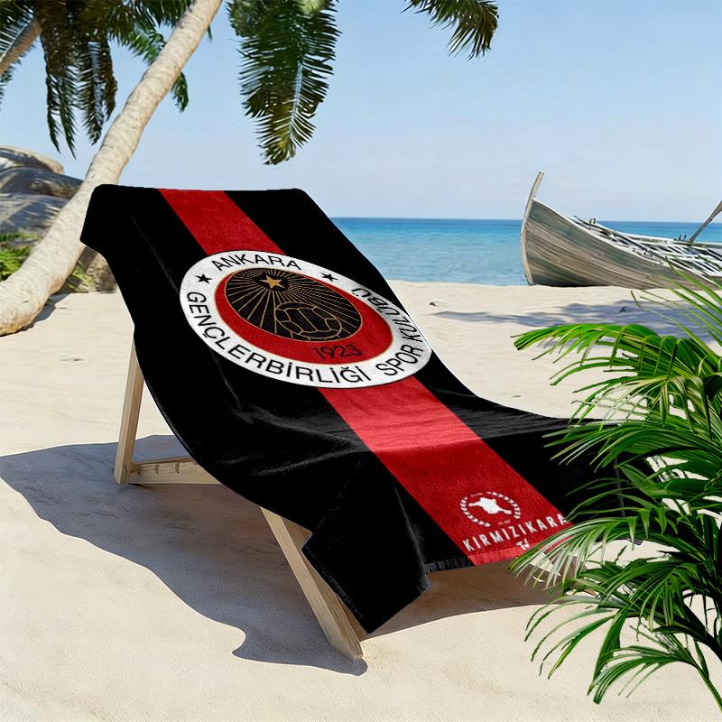 Gençlerbirliği Print Beach Towel, Large Soft Quick Dry Towel for Beach Camping Swimming