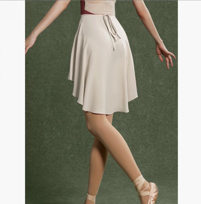 Ballet Dance Skirt Lace-up One-piece Skirt Dance Student Art Test Body Lotus Leaf Gauze Skirt Chiffon Skirt Tights Teacher Skirt