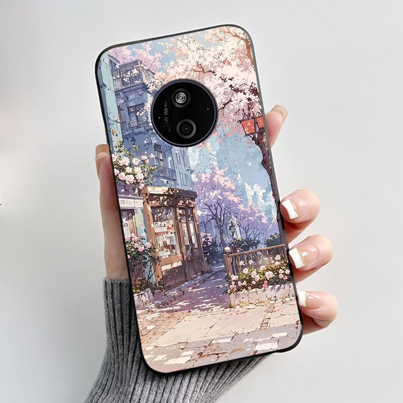 Casing For Nokia 125 110 4G 2024 HMD 110 Case Aesthetic Luxury Cute Cool Boys Girls Soft Silicone Black Matte Phone Cover Shell