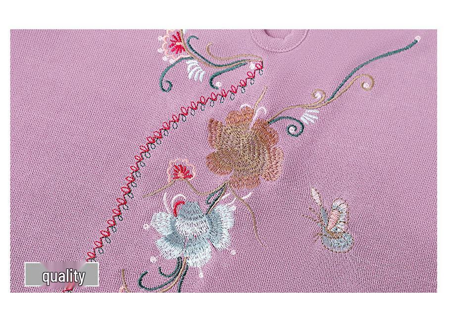 Stylish Knitwear Tops for Middle-Aged & Elderly Women - Spring & Autumn
