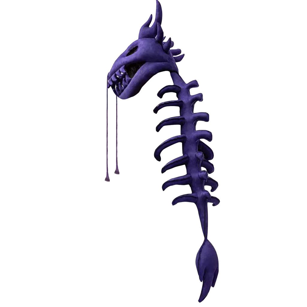 Kinesisk Drake Skeletthuvudbonad Docka, Handgjord Av Författaren