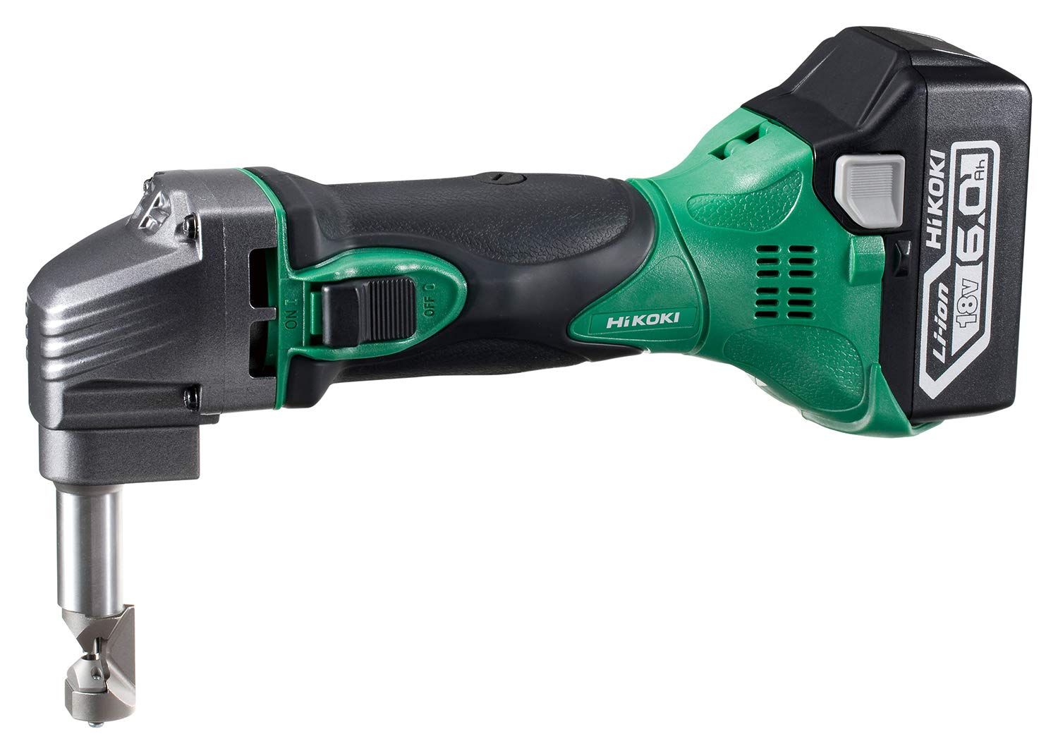 

HiKOKI 18V Cordless Nibbler Rechargeable Mild Steel Plate Cut Lithium Ion Quick Case Included 1.6mm 6.0Ah Battery, Charger, CN18DSL(LYPK)
