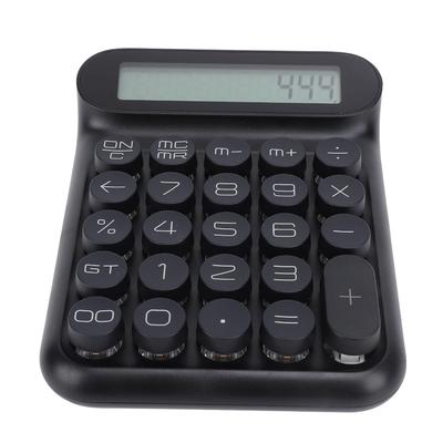 Luocute Mechanical Switch Calculator, 24-Key Auto Sleep Desktop Large LCD Display Calculator, Black