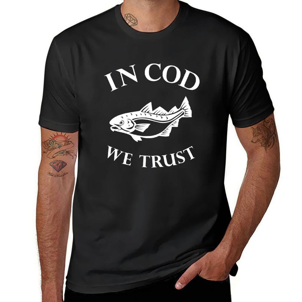 In Cod We Trust Tshirt Vintage Graphics Sublime Unisexs Tshirt