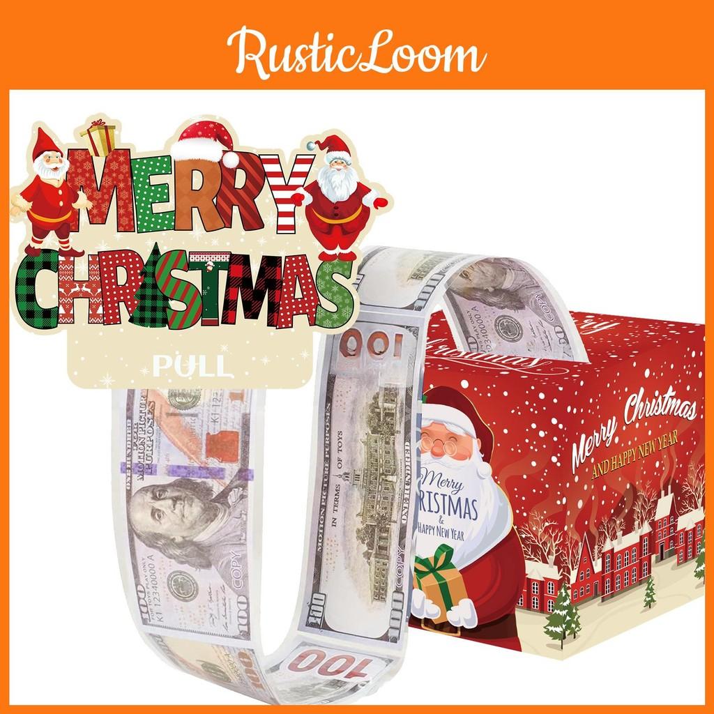 Holiday Claus Santa Coin Bank Red Gradient Material Christmas Gifts Celebrations