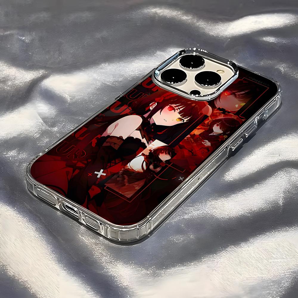 Anime Date A Live Tokisaki Kurumi Cute Phone Case For IPhone 17 Pro Max 16 15 14 Pro Max IPhone 13 Pro Max 11 Plus Transparent C