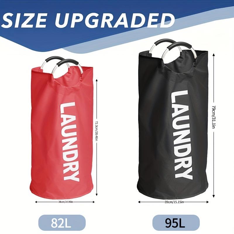 1PC oversized laundry basket with soft padded handle - collapsible, large collapsible laundry basket