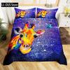 Wild Animal Giraffe Comforter Set Twin King Size Bedding Set for Kids Adults Decor Comforter Quilt Set with 2 Pillowcase 3Pcs