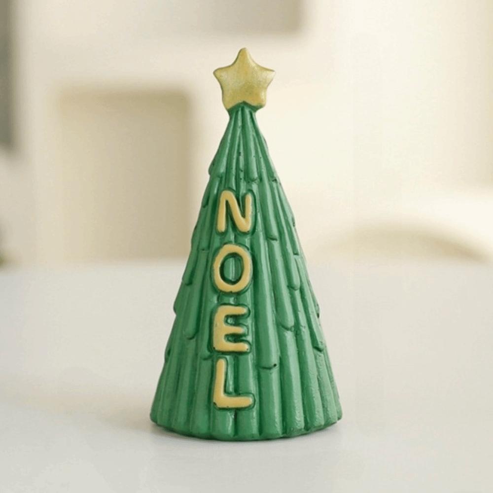 Handicrafts Christmas Tree Decoration Set Resin Mini Christmas Tree Desktop Ornaments Office
