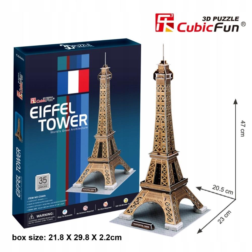 PUZZLE 3D WIEŻA EIFFEL"A 39EL.0442