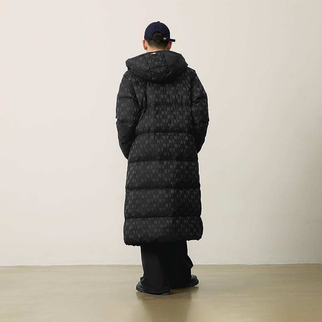 New MLB MONOGRAM Collection New York Yankees 24FW Down Jacket Unisex Black 3ADJM2146-50BKS
