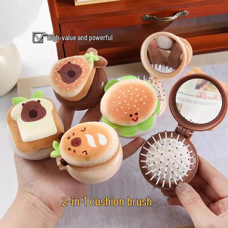 New Arrival: Capybara Folding Airbag Cushion Brush – Compact Massage Comb with Free Shipping