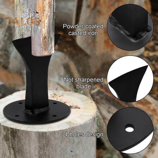 Despicator de lemne de foc Compact portabil Usor de folosit Manual de instalare simplu Despicator de busteni Despicator de lemne cu pane