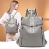 Korean Style Large Capacity Cowhide Mummy Backpack - Versatile Ladies' Travel Bag