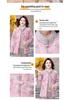 2025 Stylish Printed Fur Collar Winter Jacket for Middle-aged & Elderly Women
