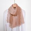 Artistic Celebrity Lace Cotton Linen Scarf for Women In Summer Air-conditioned Room Neck Protection Shawl Travel Scarf