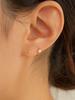 Lunne 14K Mini Bezel-Set One-Touch Earrings (14K Gold) #Lfe16