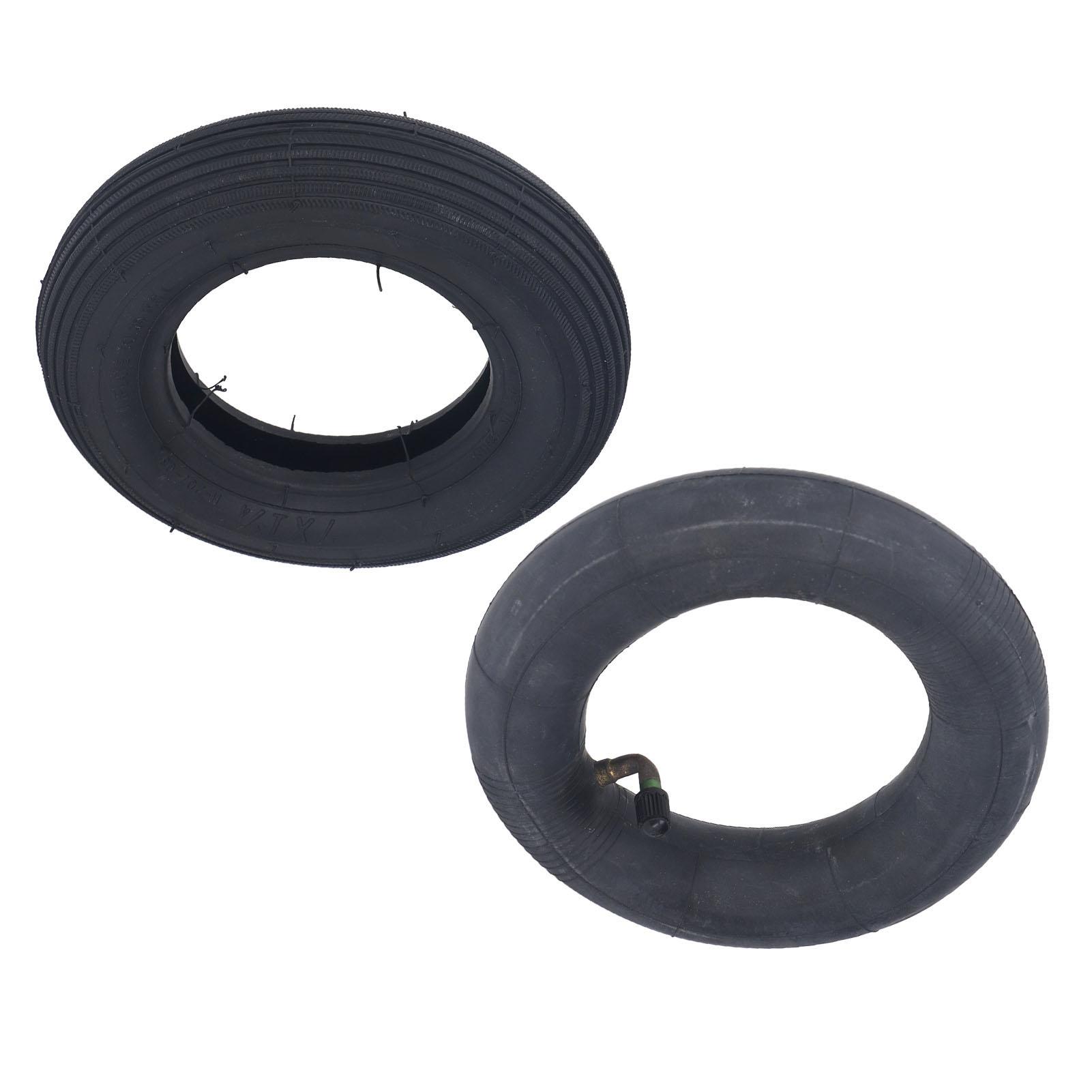 

7 Inch Inflatable Tire Black Pneumatic Wheel Tyre Rubber Inner Tube Outer Tire Kit 35PSI Load Bearing