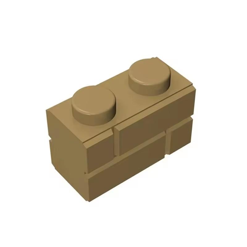 10PCS 98283 Bricks Parts DIY 1x2 Checkered Brick Wall Brick Parts Compatible Educational Building Blocks Parts Toys