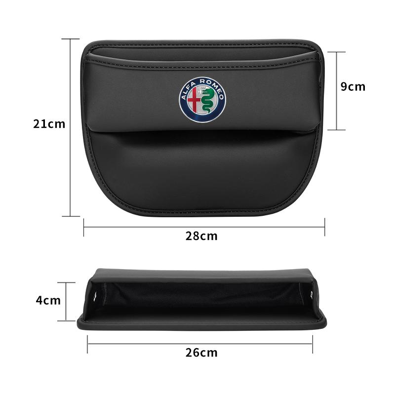 YRVR6 Car Organizer Box Car Seat Slit Gap Pocket Multifunctional Driver Seat Storage Holder For Alfa Romeo Abarth JEEP Volvo Honda MG