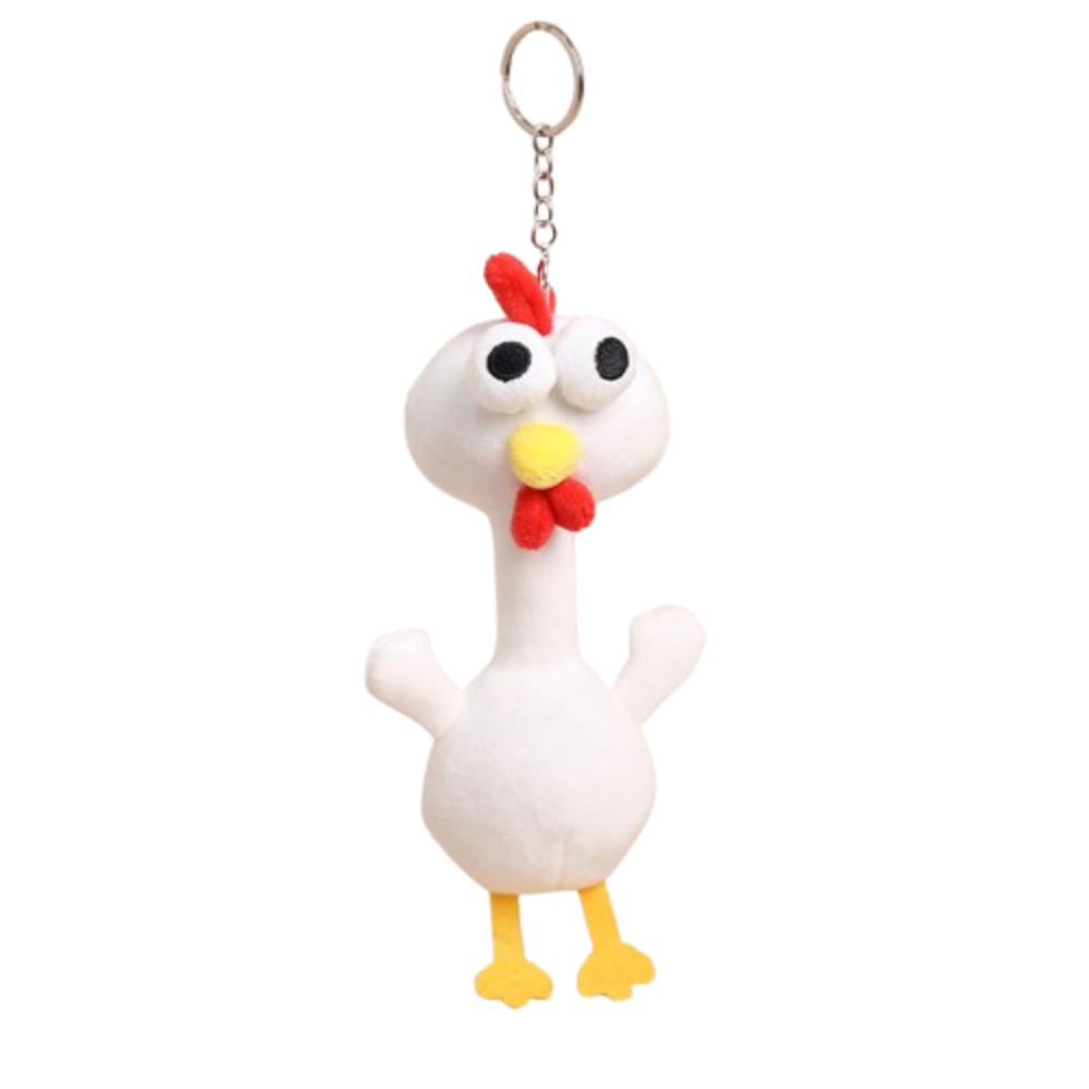 Funny Design Giraffe Bag Pendant White Color Pink Pig Plush Pendant Bag Decoration Style F